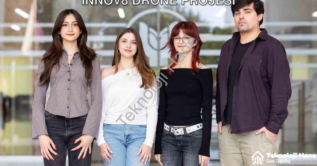 "Depremde Hayat Kurtaracak Teknoloji: Innov8 Drone Projesi" başlıklı haber için fotorealistik, profe
