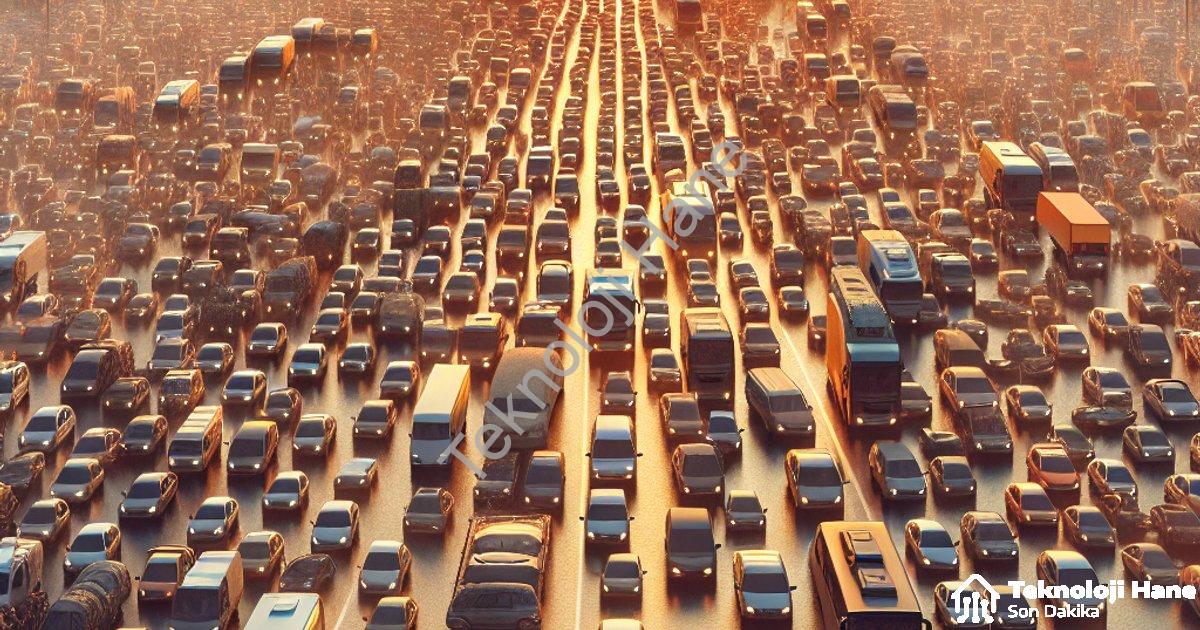 "Kütahya'da Araç Sayısı Rekor Kırdı: Nüfusu Geride Bıraktı" başlıklı haber için fotorealistik, profe