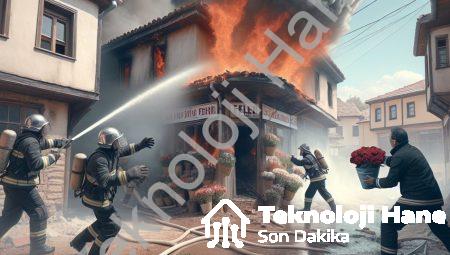 Aydın Efeler’de Çiçekçi Yangını: Komşuların Dikkati Faciayı Önledi