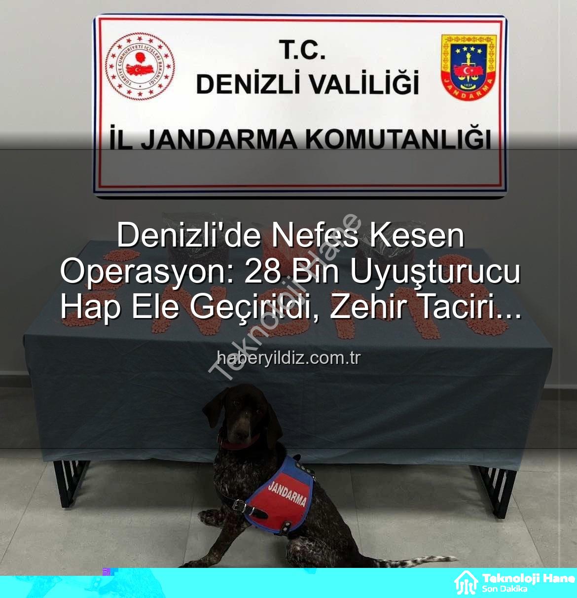 uyuşturucu hap operasyonu - Denizli Jandarması'ndan Nefes Kesen Operasyon: 28 Bin Uyuşturucu Hap Ele Geçirildi