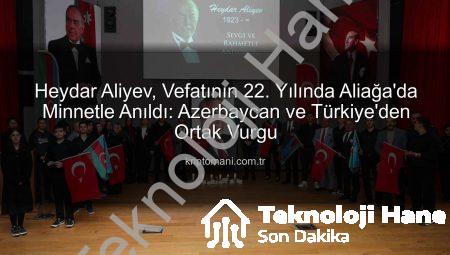 Azerbaycan’ın Kurucu Lideri Haydar Aliyev, Aliağa’da 22. Yıldönümünde Saygıyla Anıldı
